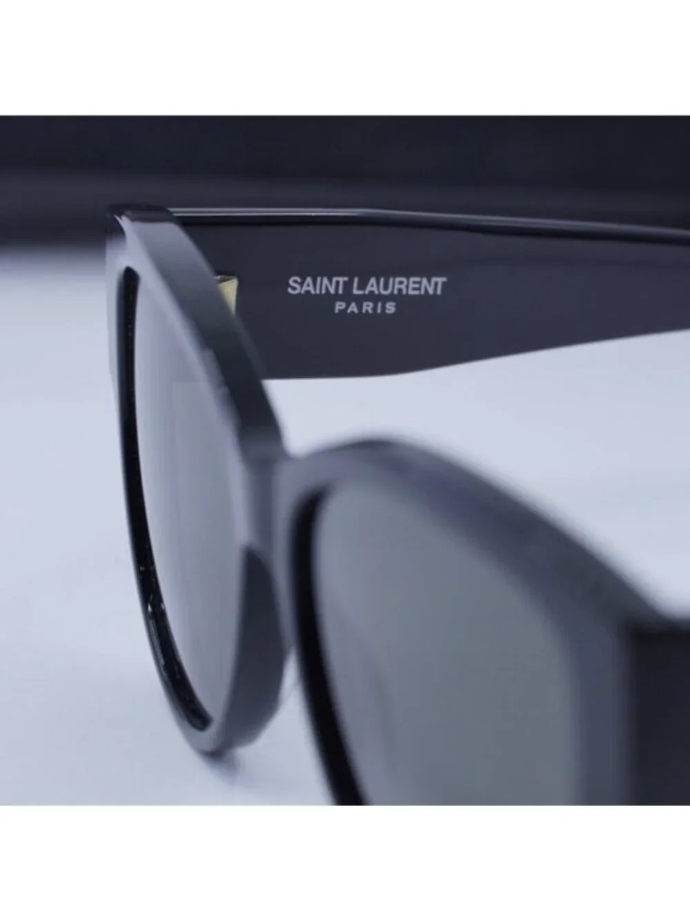 Saint Laurent SLM3 002 Cat Eye Sunglasses - Black / Grey